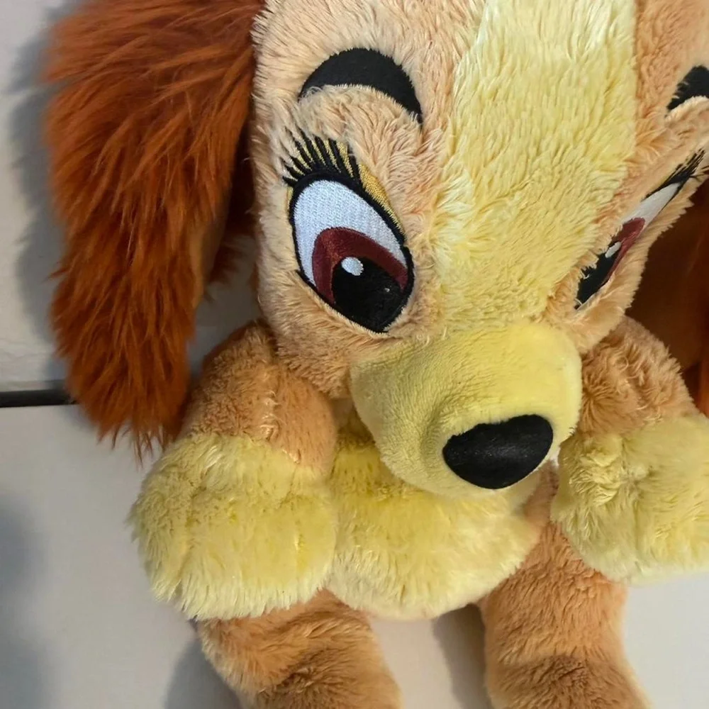 Cute Yellow & Brown Plush Puppy Stuffed Animal